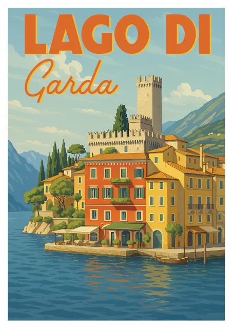 Affiche Affiche Italie - Lac de Garde