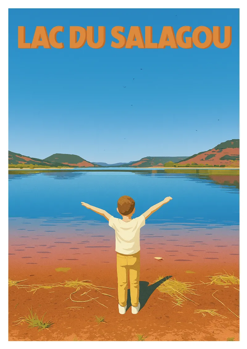 Salagou Lake Poster - Red Lands