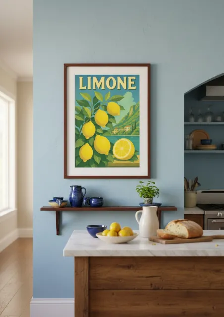 Affiche Limone sul Garda - Citrons et Lac (2)