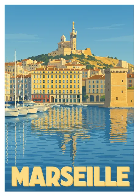 Marseille Poster - Old Port