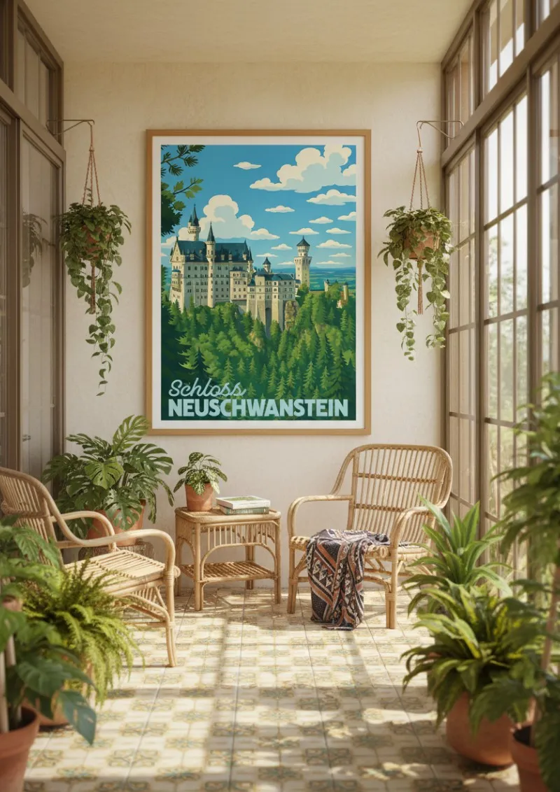 Affiche Château de Neuschwanstein - Alpes Bavaroises (4)
