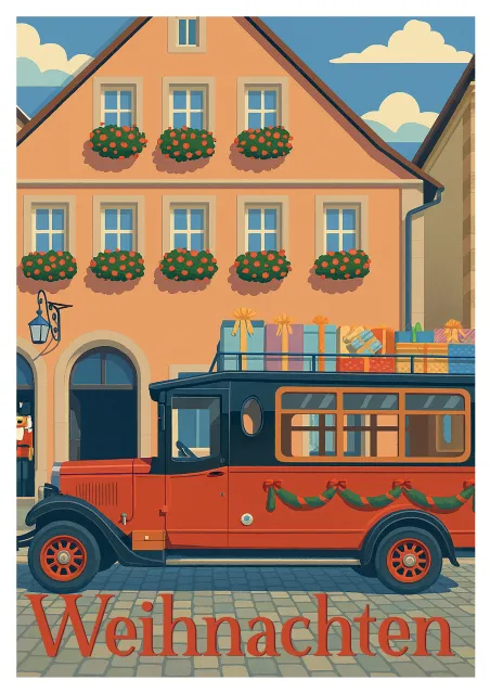 Germany Poster - Christmas in Rothenburg ob der Tauber