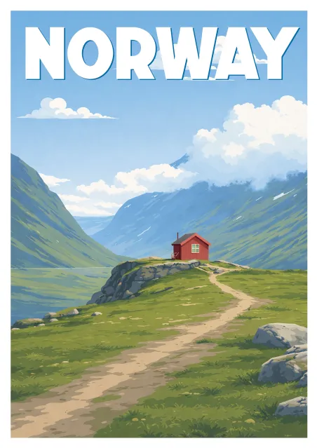 Norway Poster - Scenic Route