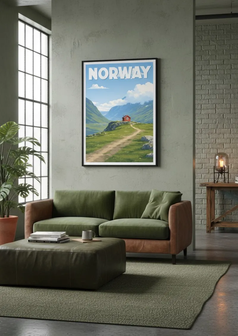 Affiche Norvège - Route Scénique (2)