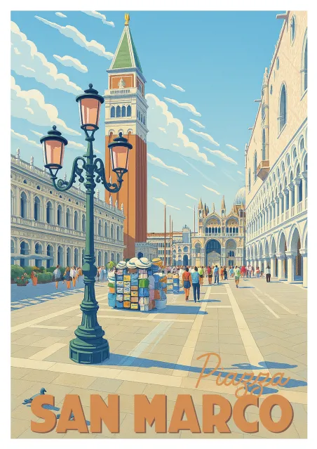 Affiche Venise - Place Saint-Marc