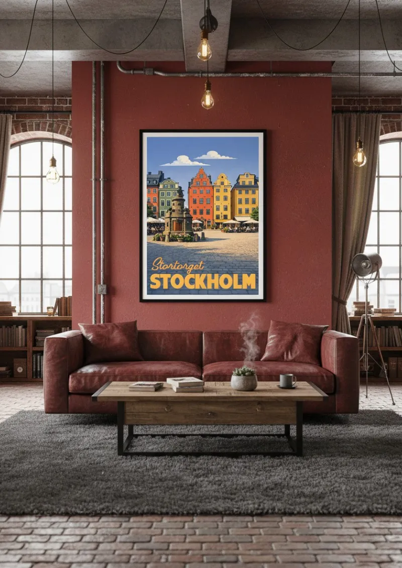 Affiche Stockholm - Stortorget (4)