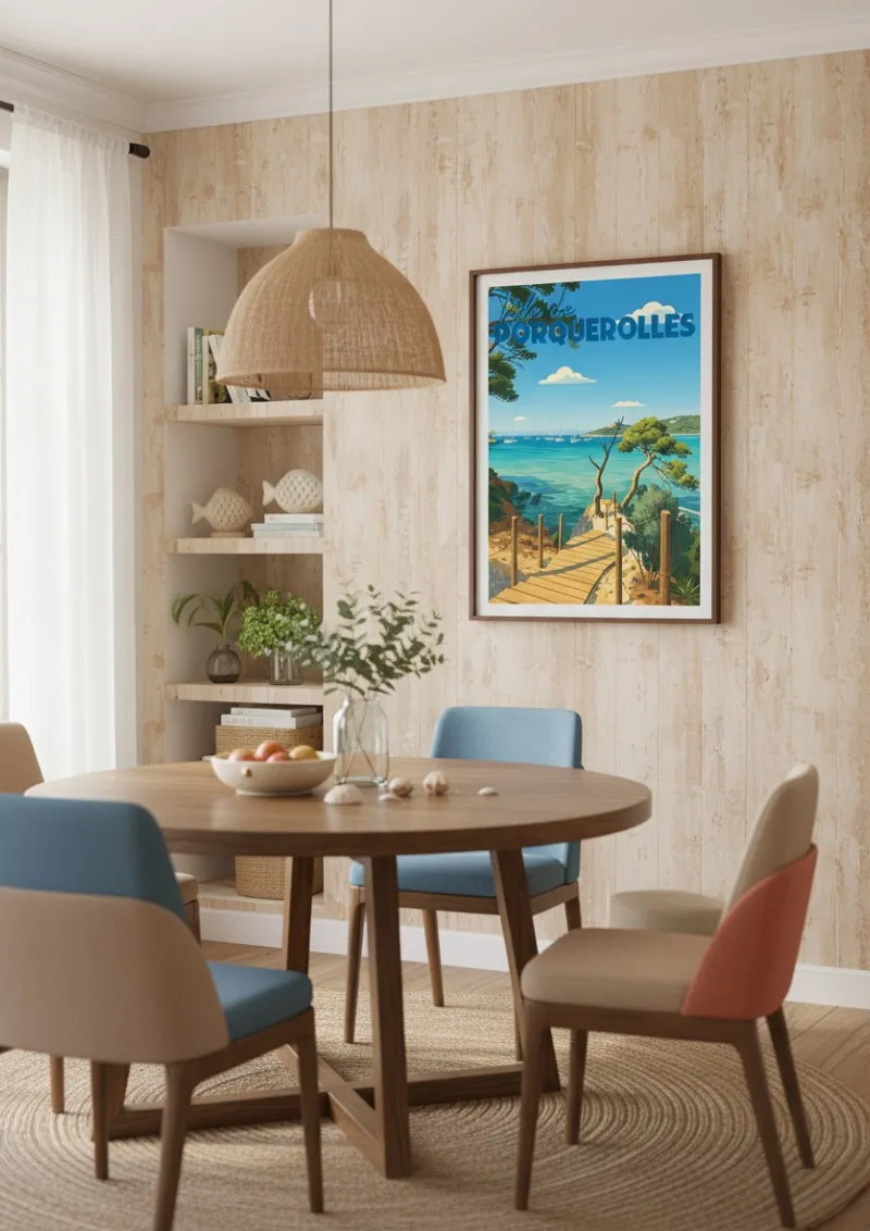Affiche Porquerolles - Plage (2)