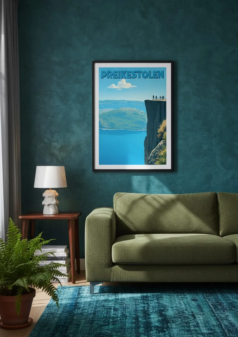 Affiche Preikestolen - Fjord Norvégien (2)