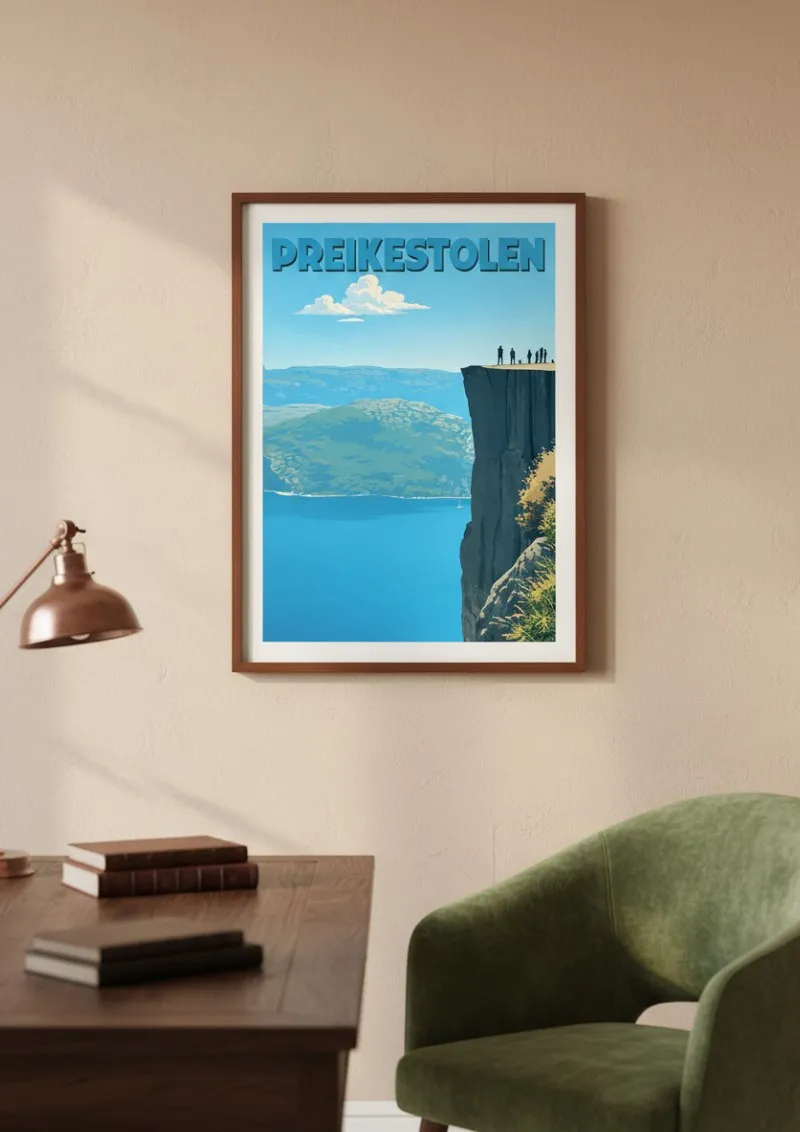 Affiche Preikestolen - Fjord Norvégien (4)