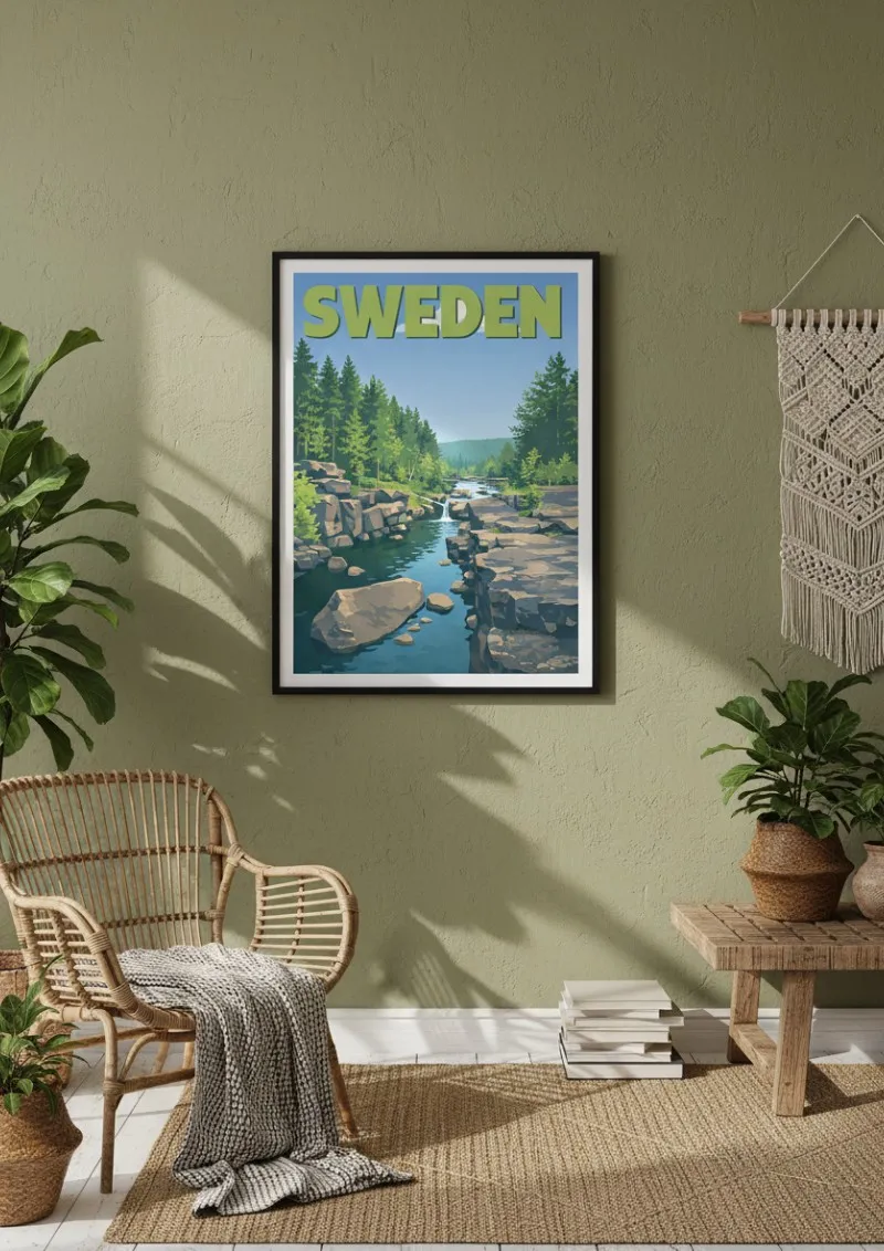Affiche Suède - Nature Sauvage (2)