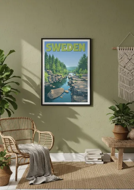 Affiche Suède - Nature Sauvage (2)