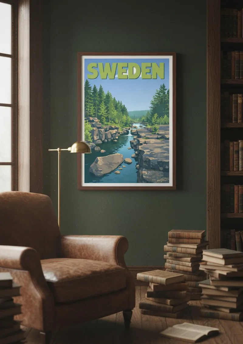 Affiche Suède - Nature Sauvage (4)