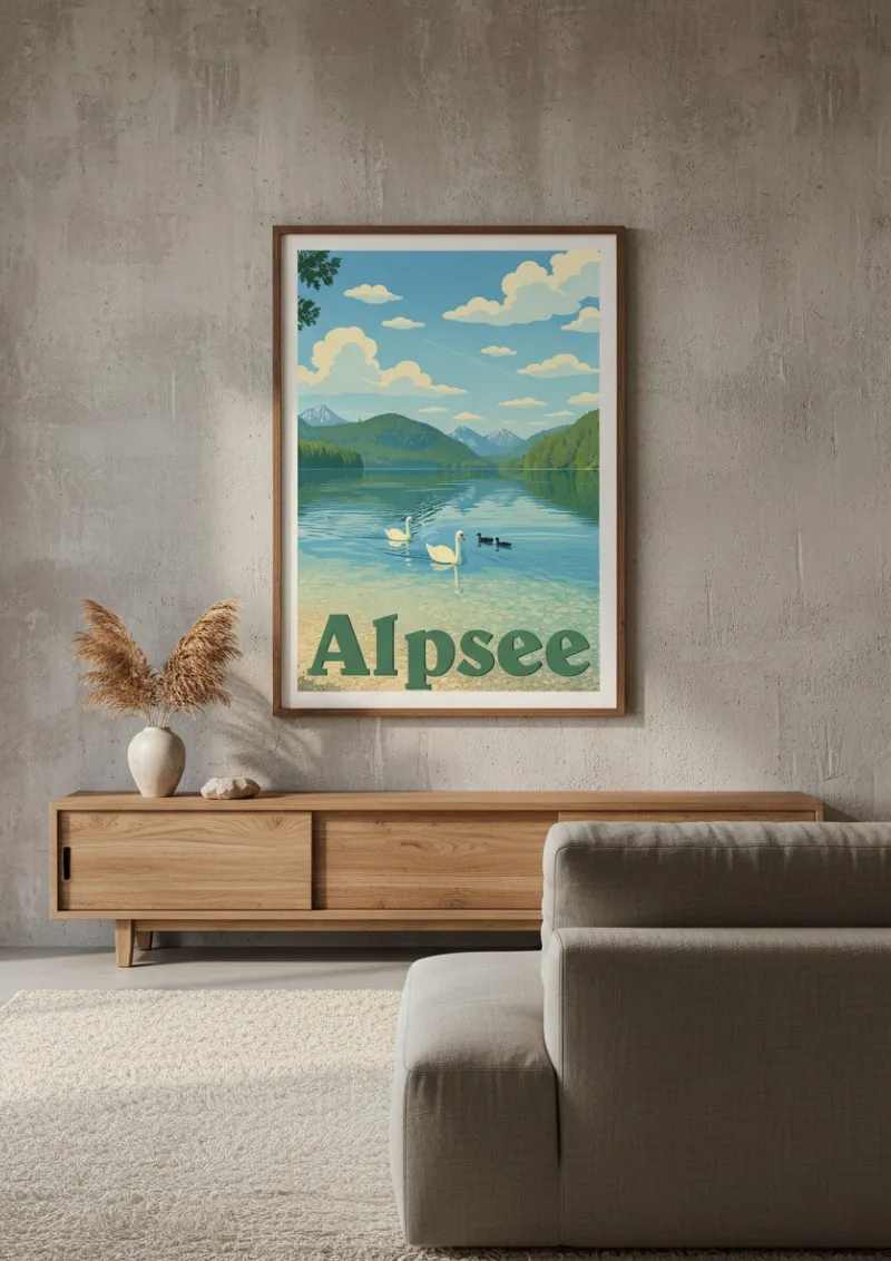 Affiche Alpsee -  Le calme des eaux bavaroises (3)