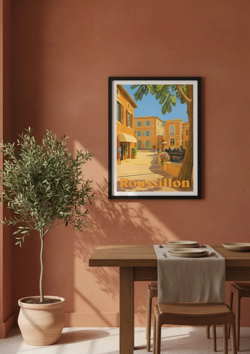 Affiche  Roussillon - Village d’Ocre en Provence (4)