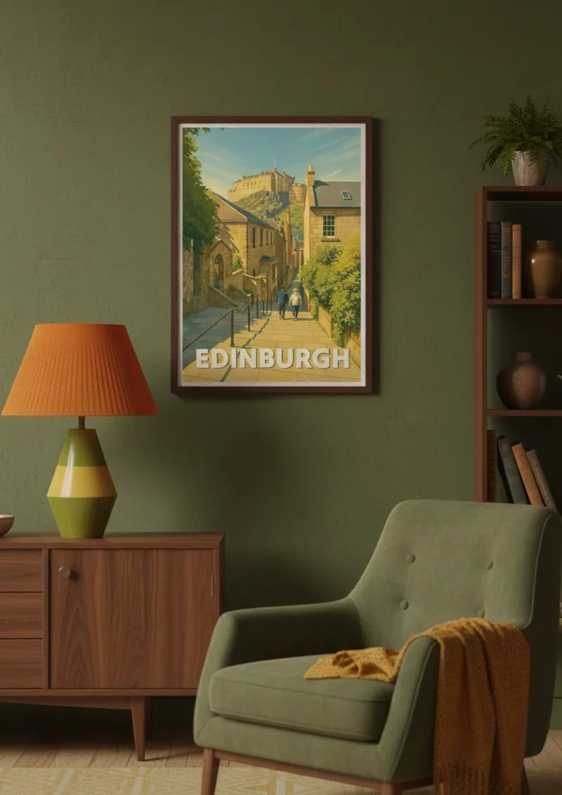 Affiche Edinburgh - Vue sur le Château (3)