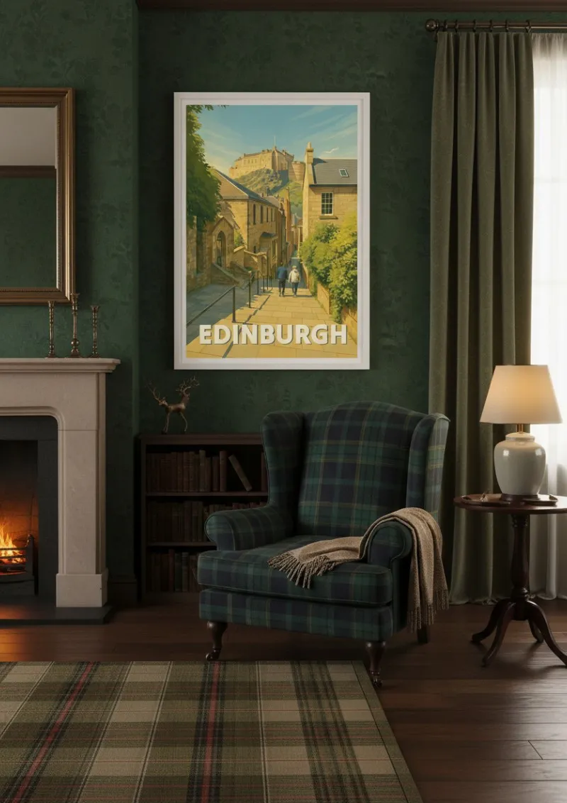 Affiche Edinburgh - Vue sur le Château (4)