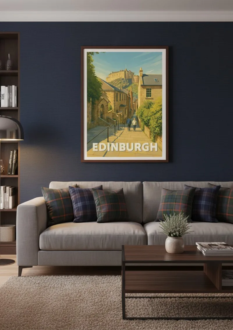 Affiche Edinburgh - Vue sur le Château (2)