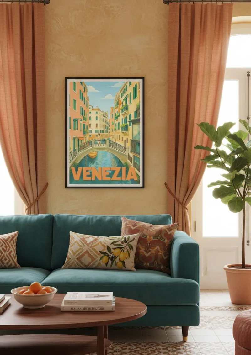 Affiche Venise - Pont Secret sur les Canaux (4)