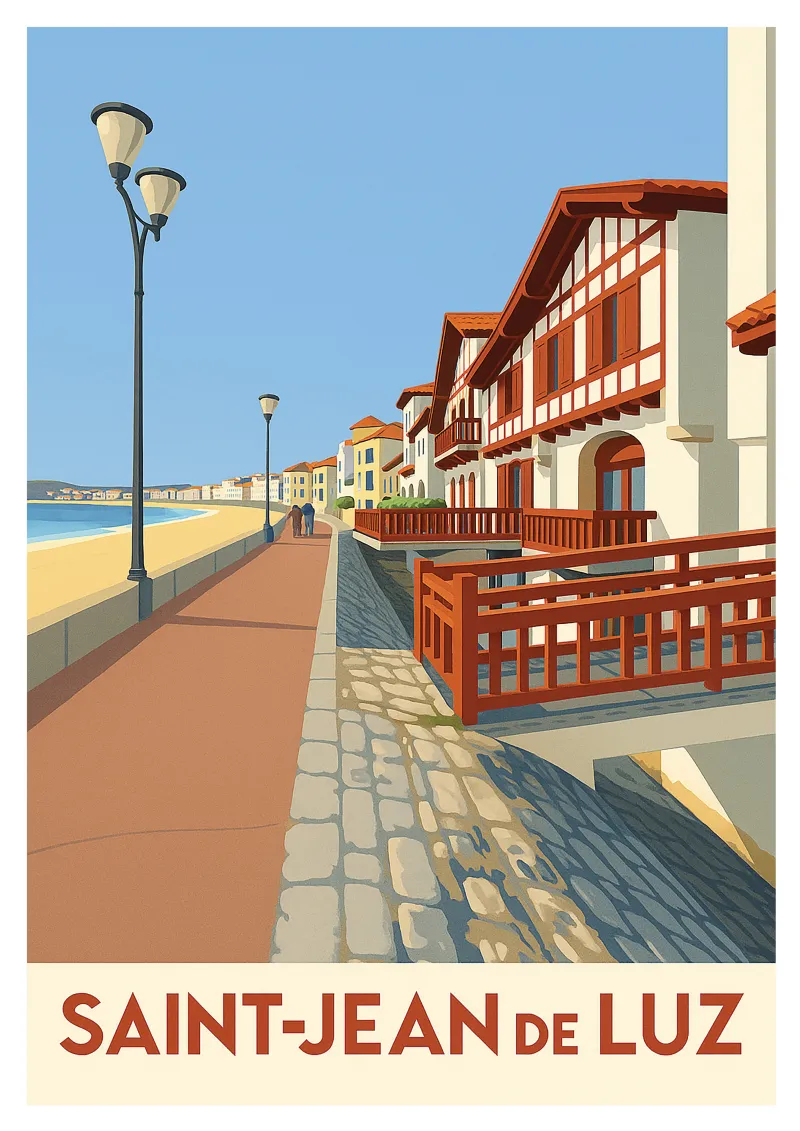 Saint-Jean-de-Luz Poster - Basque Spirit