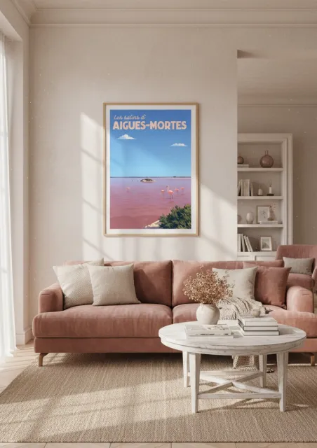 Affiche Camargue - Les Salins d’Aigues-Mortes (2)