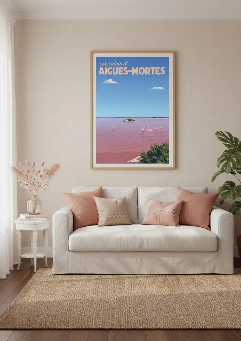 Affiche Camargue - Les Salins d’Aigues-Mortes (3)
