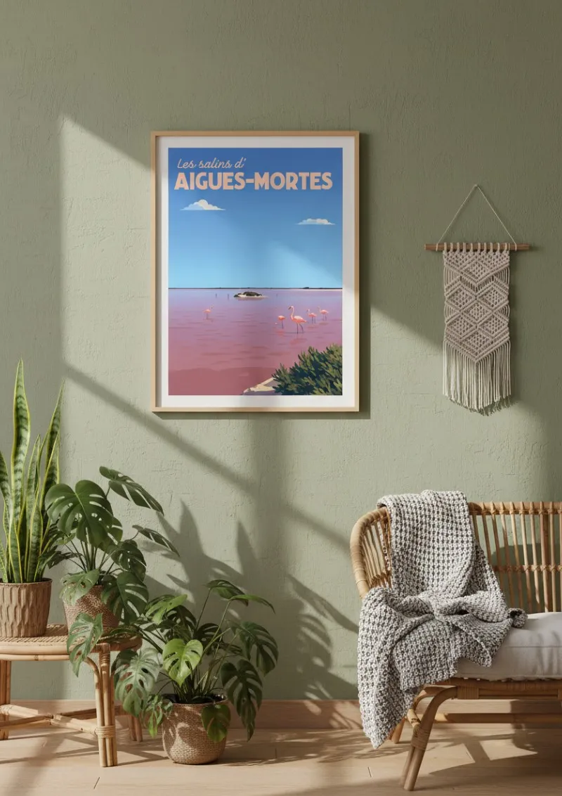 Affiche Camargue - Les Salins d’Aigues-Mortes (4)