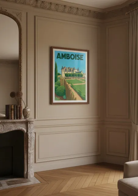 Affiche Amboise - Le jardin du château (2)