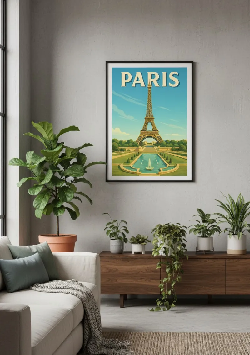 Affiche Paris - La Tour Eiffel au lever du jour (3)