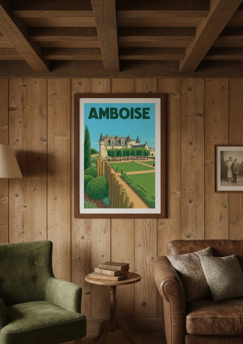 Affiche Amboise - Le jardin du château (3)