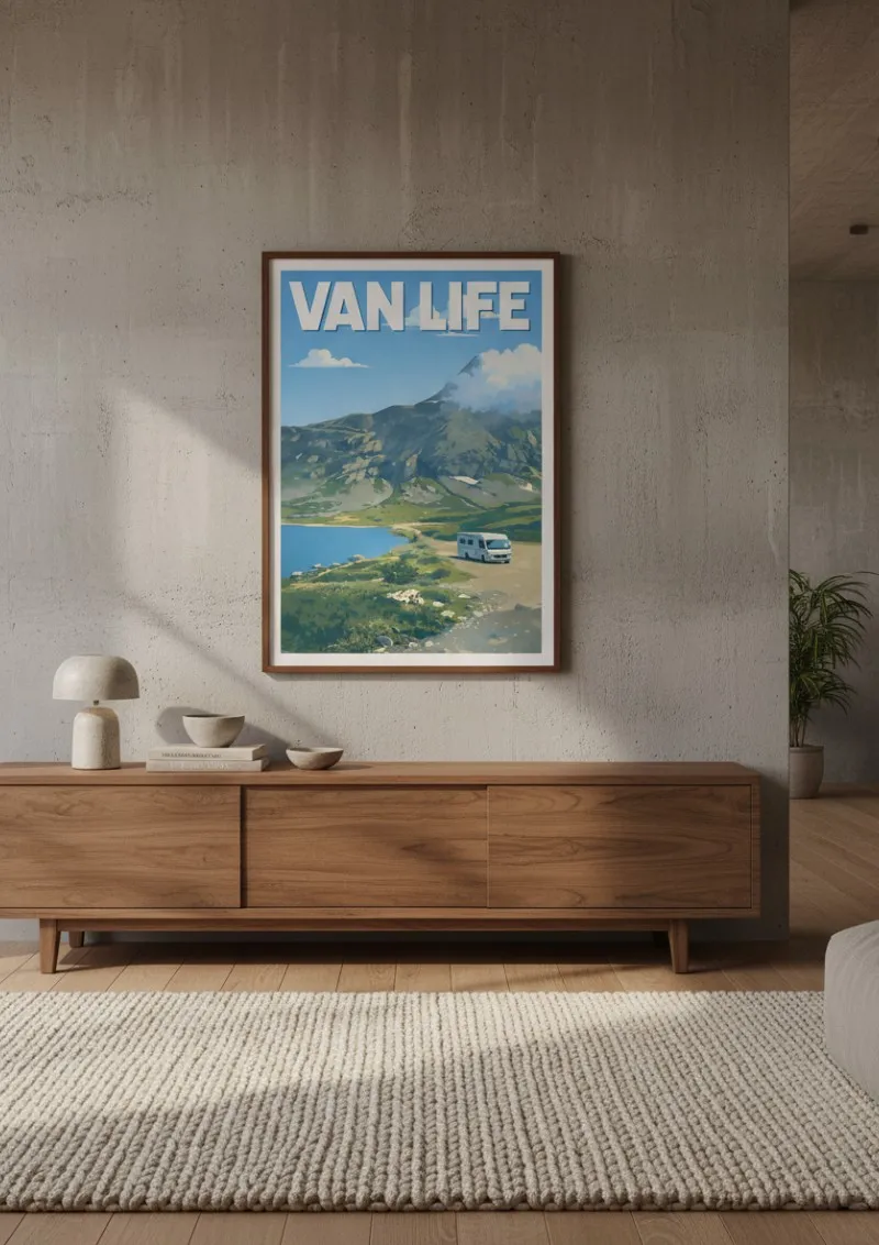 Affiche Van Life - Routes Sauvages de Norvège (3)