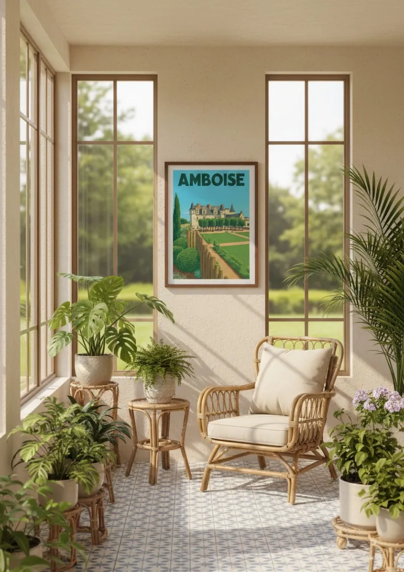 Affiche Amboise - Le jardin du château (4)