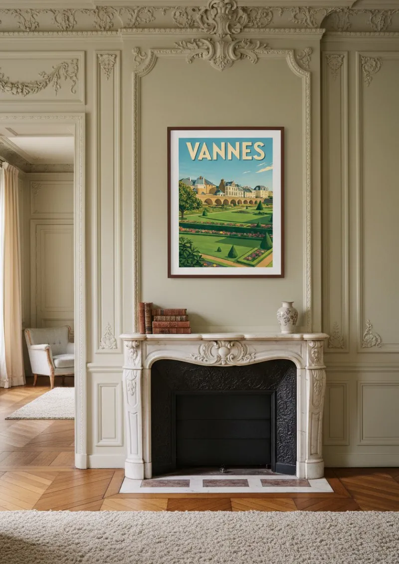 Affiche Vannes - Jardins & Remparts de Bretagne (4)