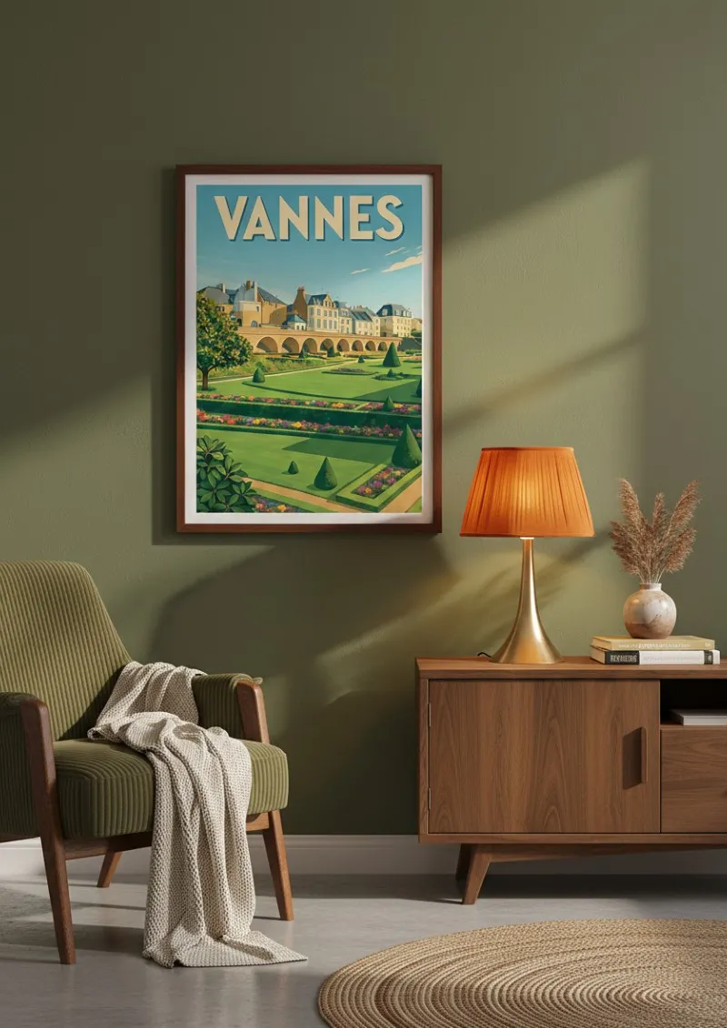 Affiche Vannes - Jardins & Remparts de Bretagne (3)