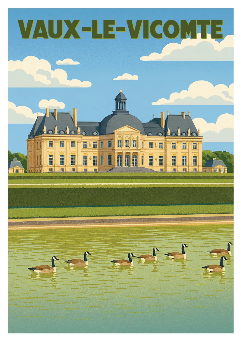 Castle Poster - Vaux-le-Vicomte