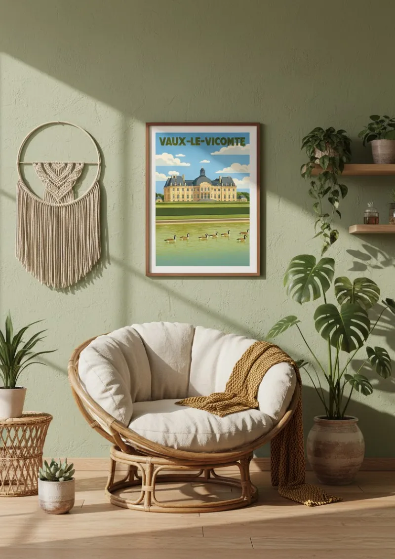 Affiche châteaux -  Vaux-le-Vicomte (2)