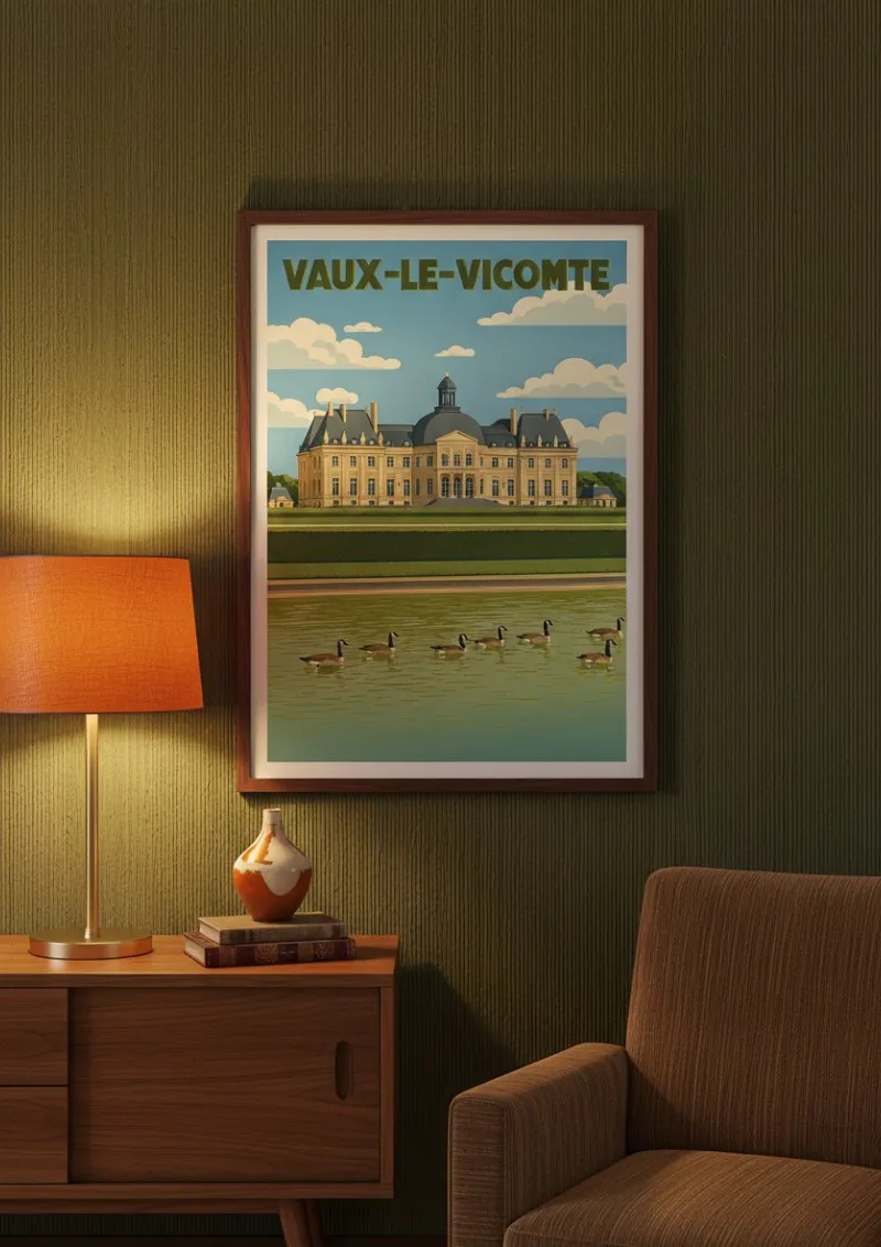 Affiche châteaux -  Vaux-le-Vicomte (4)