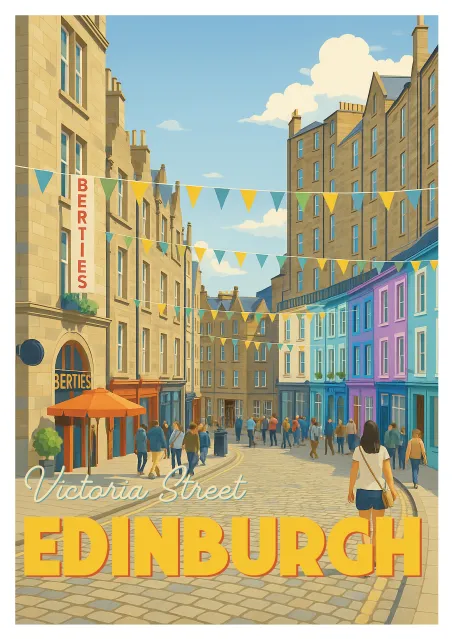 Affiche Edinburgh - Victoria Street