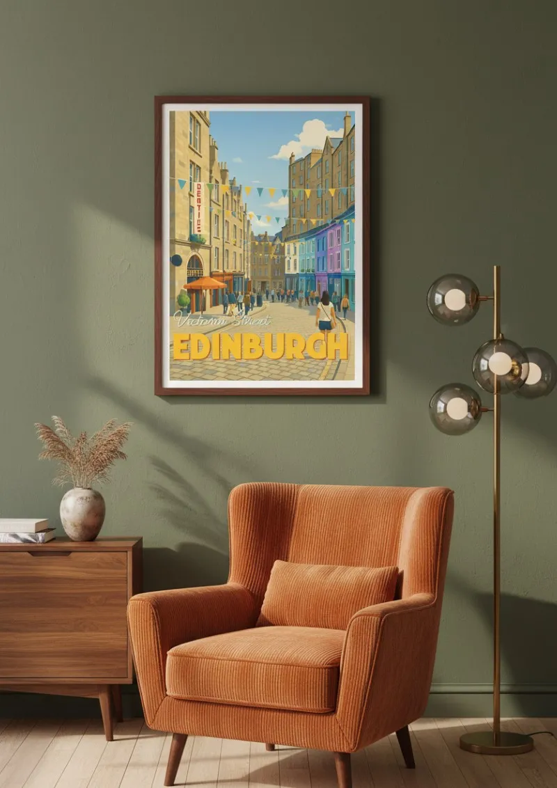 Affiche Edinburgh - Victoria Street (4)