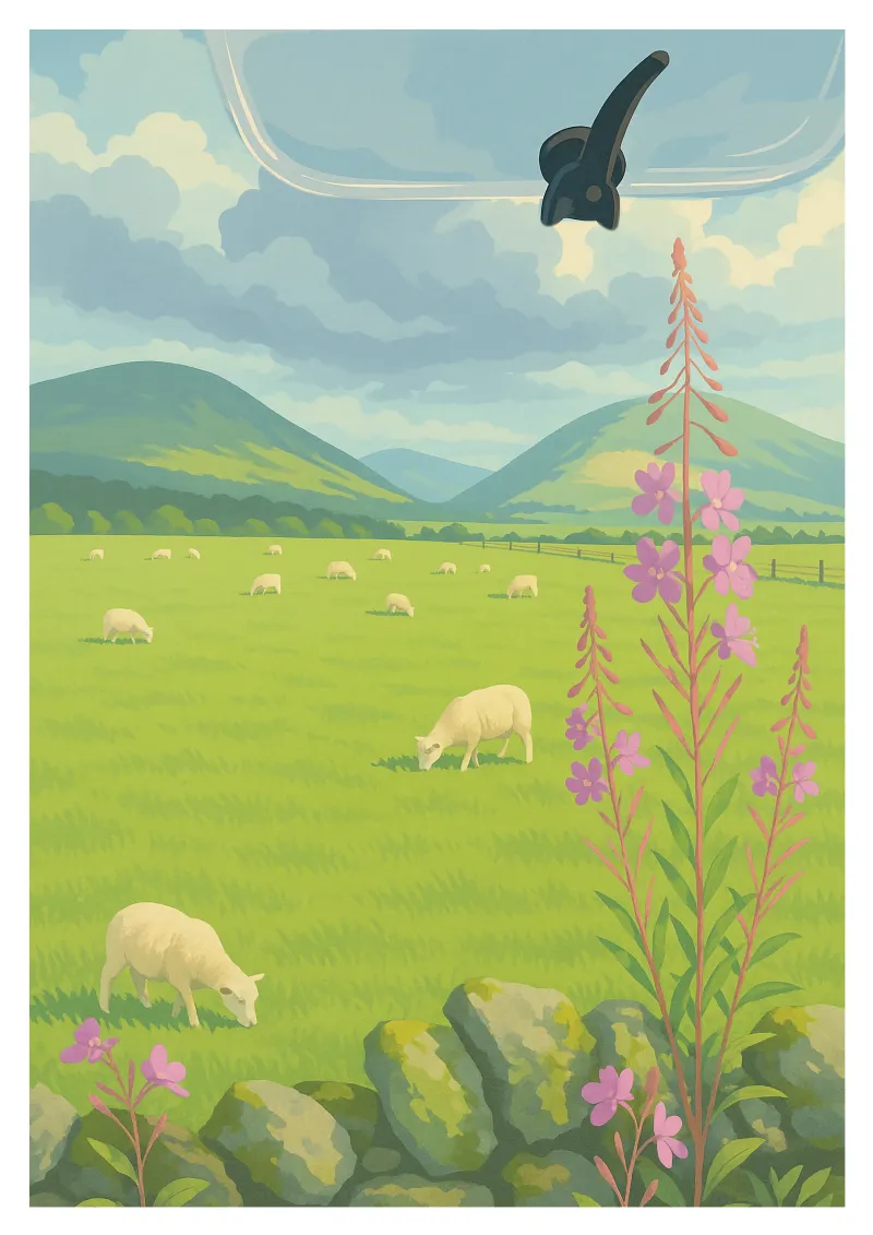 Affiche Vanlife - Roadtrip en Angleterre