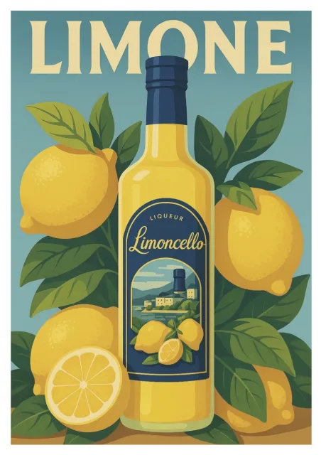 Affiche Limone - Limoncello Italiano