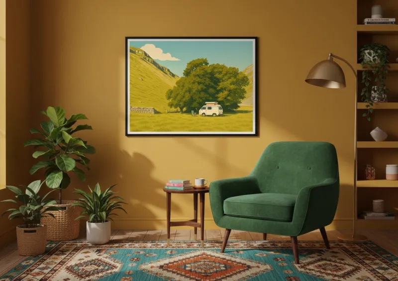 Affiche Vanlife Angleterre - Malham Cove (4)