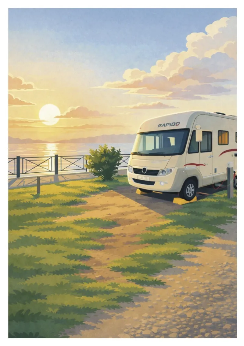 Italy Vanlife Poster - Facing Venice